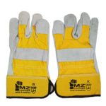 Leather Gloves Super H.D. Yellow MZ; Pakistan