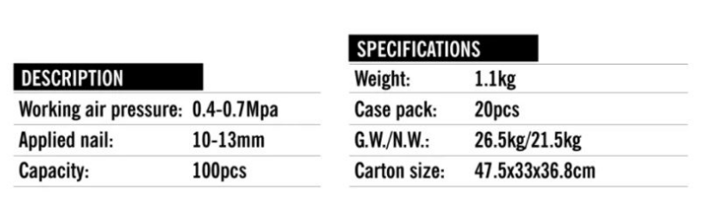 Air Nailer 10-30mm, M#Q0200030, SALI - Image 3