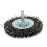 Wheel Brush, Crimped W/ Shaft, Sali