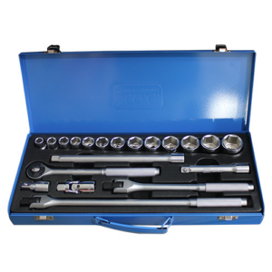 Socket Set 1/2"x20pcs, 7/16"--1-1/4"; Taiwan