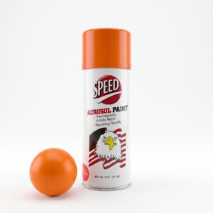 Spray Paints Orange, China.