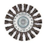 Wheel Brush, Twisted W/Nut., Sali