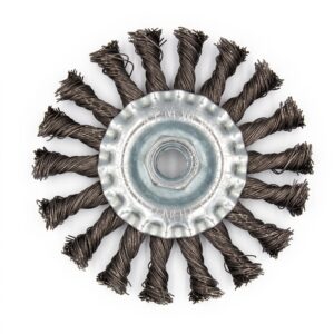 Wheel Brush, Twisted W/Nut., Sali