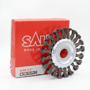 Wheel Brush Stainless Steel, Twisted W/out Nut; Sali