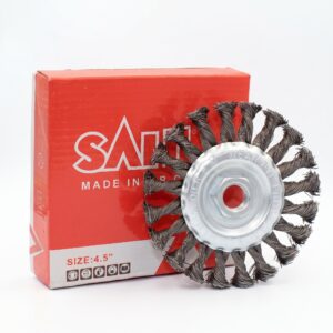 Wheel Brush Stainless Steel, Twisted W/Nut; Sali
