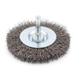 Wheel Brush, Crimped W/ Shaft, Sali