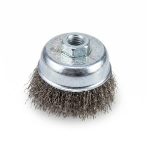 Cup Brush S.S., Crimped Stainless Steel, Sali