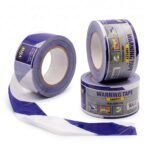 Warning Tape Blue & White 7cm X 300Yds, UAE