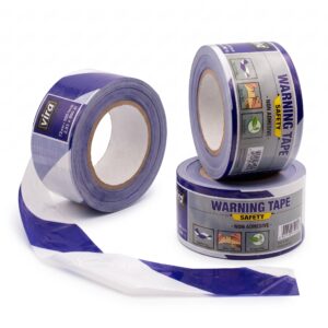Warning Tape Blue & White 7cm X 300Yds, UAE