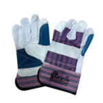 Leather Gloves Double Palm Gumty, MZ; Pakistan