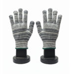 Knitted Gloves H.D. Gray + White, China