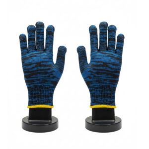 Knitted Gloves H.D. Gray + Blue, China