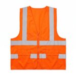Safety Jacket P03 Orange Cloth