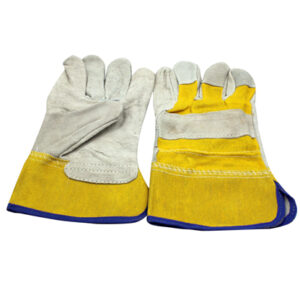 Leather Gloves H.D. Yellow; Pakistan